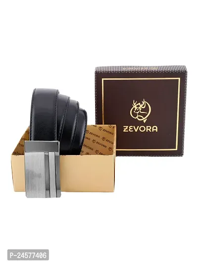 ZEVORA Men Reversible  Leather Belt