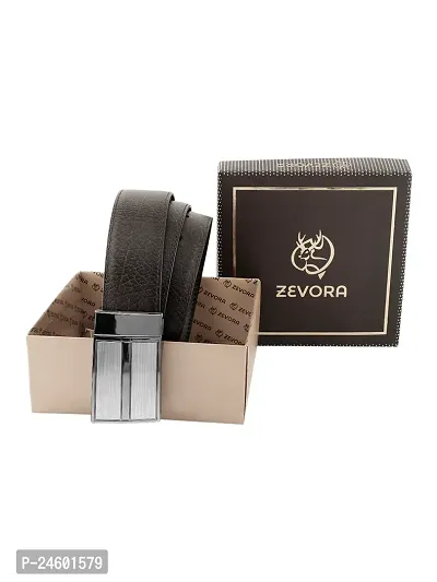 ZEVORA Men Reversible  Leather Belt-thumb0