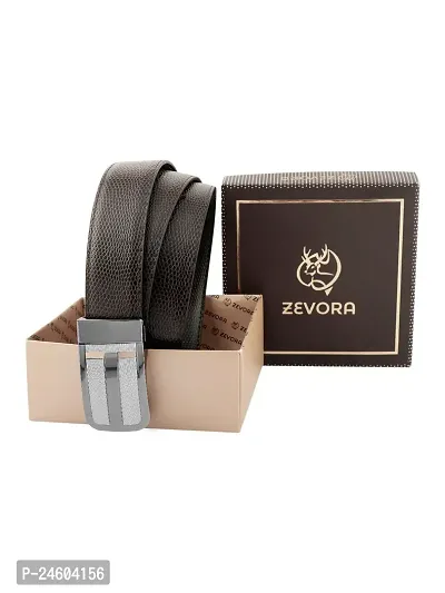 ZEVORA Men Reversible  Leather Belt-thumb0