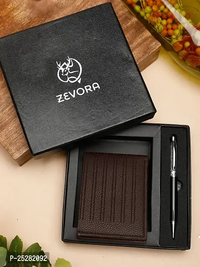 Zevora Men Pen  Wallet, Gift Combo(Pack Of 2)