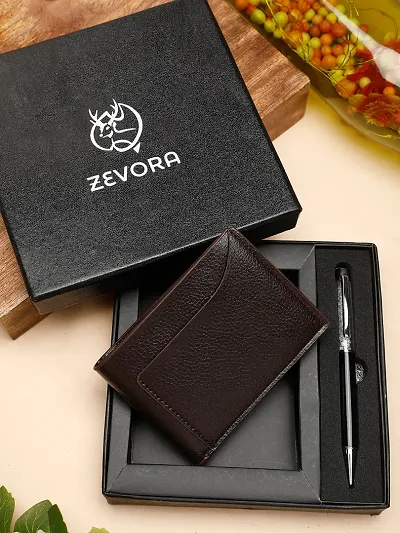 Stylish Leather Wallets With Pen For Men