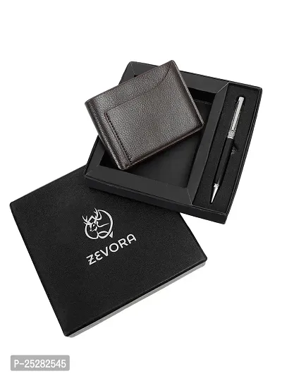 Zevora Mens Gift Combo Of Wallet  Pen(Pack Of 2)-thumb5