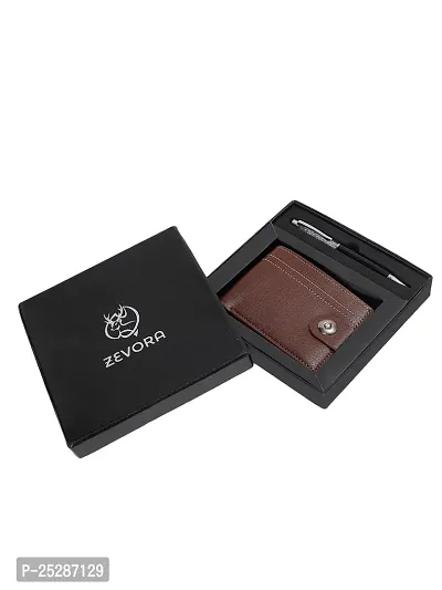 Zevora Mens Gift Combo Of Wallet  Pen(Pack Of 2)-thumb2