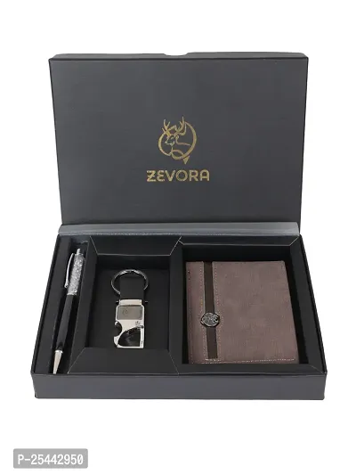 Zevora Men Pen  Wallet, Keyring Gift Combo(Pack Of 3)