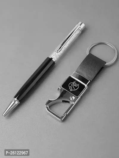 Zevora Men Belt,  Pen,  , Keyring Gift Combo(Pack Of 3)-thumb5