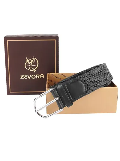 ZEVORA Men Reversible Leather Belt