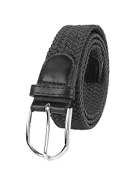 ZEVORA Stretchable Braided Woven Fabric Belt for Men and Women, Fits on upto 40 inch waist size-thumb3