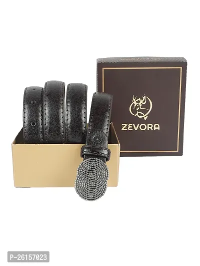 ZEVORA Women Leather Formal Belt