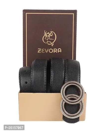 ZEVORA Women Leather Formal Belt