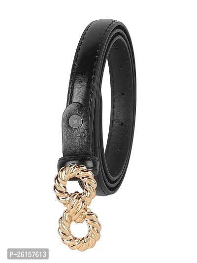 ZEVORA Women Leather Formal Belt-thumb5