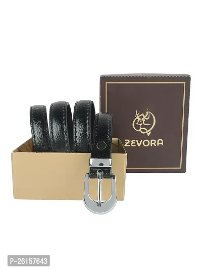 ZEVORA Women Leather Formal Belt