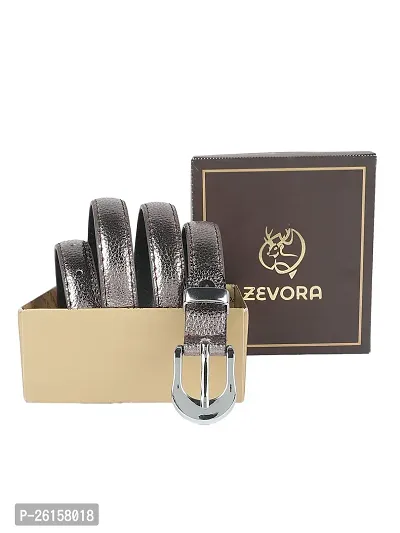 ZEVORA Women Leather Formal Belt