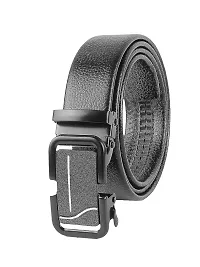 ZEVORA Men's Casual,Formal Leather Auto Lock Buckle Belt-thumb2