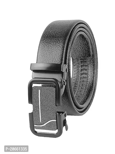 ZEVORA Men's Casual,Formal Leather Auto Lock Buckle Belt-thumb3