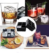 BPA Free Silicone  Ice Cube Square Tray Mold Pack of 2-thumb3