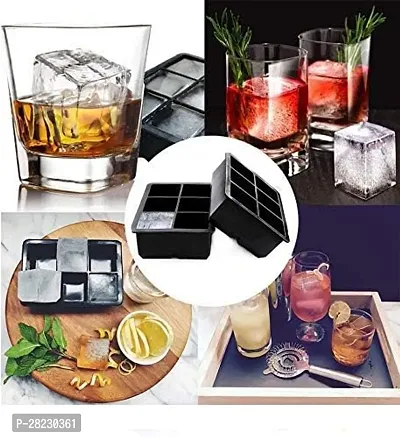 BPA Free Silicone  Ice Cube Square Tray Mold Pack of 2-thumb4