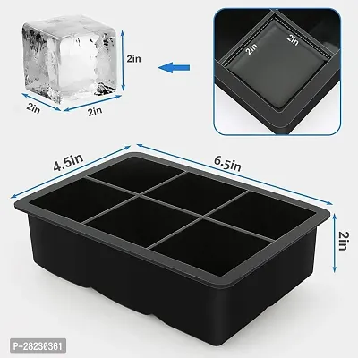 BPA Free Silicone  Ice Cube Square Tray Mold Pack of 2-thumb2