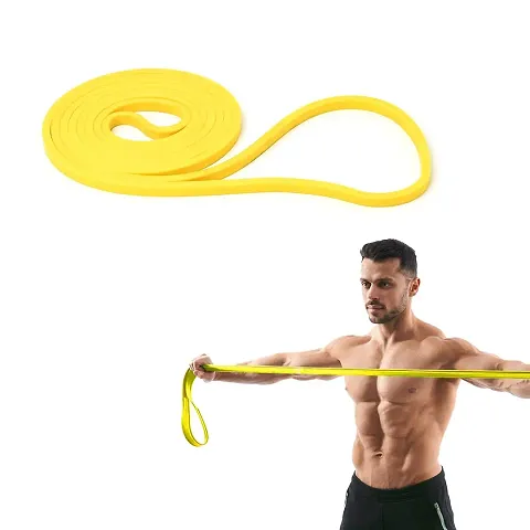 Resistance Band for Exercise and Stretching Suitable for Pull Up Assist Upto 7 Kg (Yellow)
