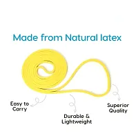 Resistance Band for Exercise and Stretching Suitable for Pull Up Assist Upto 7 Kg (Yellow)-thumb4