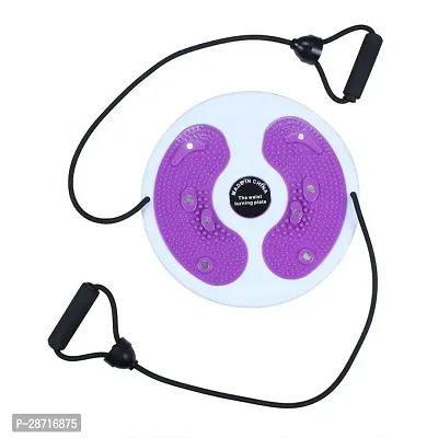 Waist Slimming Balance Rotating Disc Multi-Functional Twist Board Exercise with Massage Foot Sole- Home Fitness Gym Equipment (purple)-thumb4