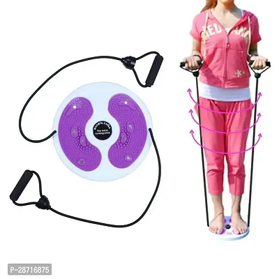 Waist Slimming Balance Rotating Disc Multi-Functional Twist Board Exercise with Massage Foot Sole- Home Fitness Gym Equipment (purple)-thumb5