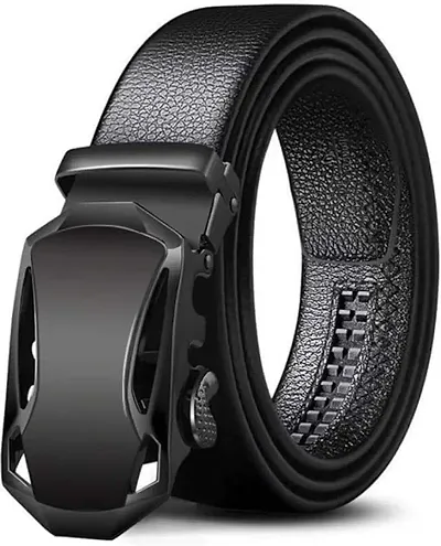 KBDev Reversible PU-Leather Formal Black Belt For Men