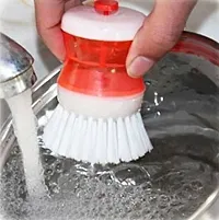 Cleaning Brush with Soap Dispensing for Sink, Dish Washing, Kitchen Washing (Multicolour). Pack of 1 Pcs./ S1-thumb1