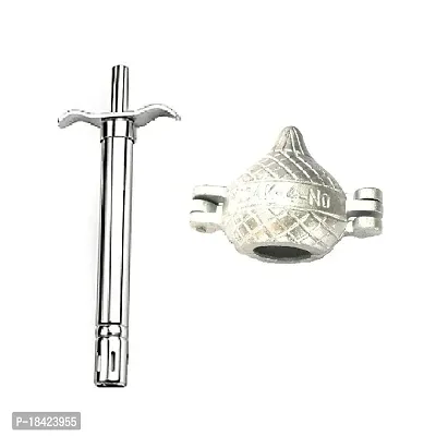 Stainless Steel Gas Lighter With Aluminium Modak Mould.2 Pcs-thumb0