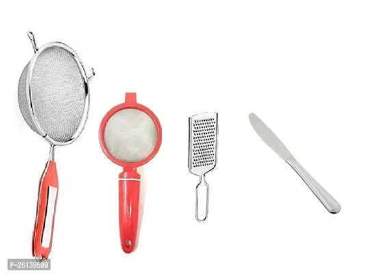 5 No Soup-Plastic Tea-Kamani-Butter Knife Stainless Steel Strainers And Sieves