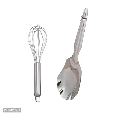 Stainless Steel Egg Beater  Stainless Steel Cooking Rice Palta Panja.2 Pcs