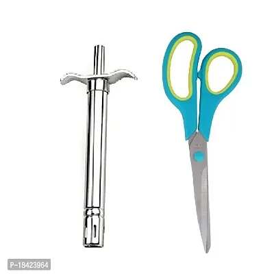 Stainless Steel Gas Lighter  Multiperpose Big Scissore.2 Pcs-thumb0