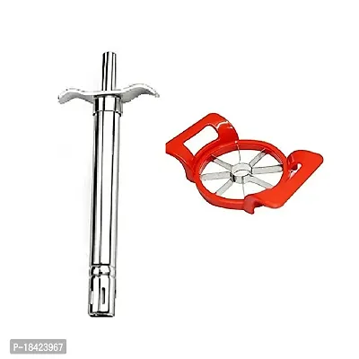 Stainless Steel Gas Lighter  Apple Cutter.2 Pcs