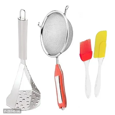 Ss Masher-Soup-Mini Spatula Set Stainless Steel Spatulas