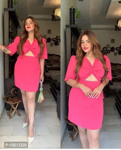 HOT PINK MINI DRESS-thumb2