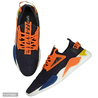 Labbin Men Casual Sneakers Running Sports Shoes in Mesh Lightweight Air Shoes Blue Made in India-thumb5