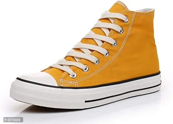 Labbin Caual Sneakers Canvas Outdoor Shoes for Boys and Men Yellow-thumb5