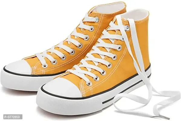 Labbin Caual Sneakers Canvas Outdoor Shoes for Boys and Men Yellow-thumb0