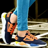 Labbin Men Casual Sneakers Running Sports Shoes in Mesh Lightweight Air Shoes Blue Made in India-thumb2