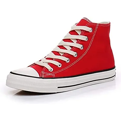 Labbin Caual Sneakers Canvas Outdoor Shoes for Boys and Men Red