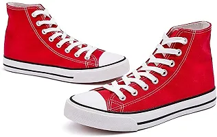 Labbin Caual Sneakers Canvas Outdoor Shoes for Boys and Men Red-thumb1