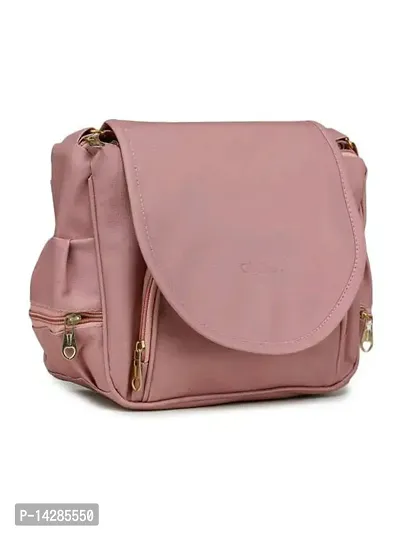 Stylish Fancy PU Solid Sling Bags For Women