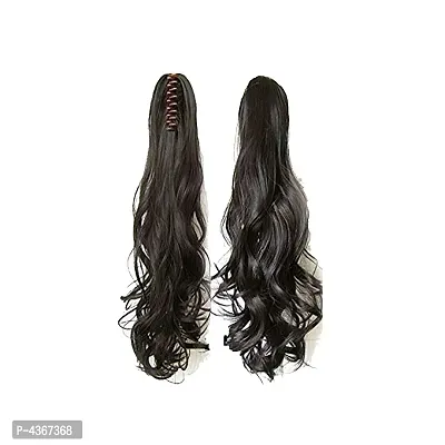 Step Cutting Casual Hair Extension in Plastic Clutcher Hair Extension  (Black)-thumb0