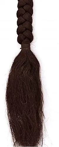 nbsp;VinshBond Stylish Hair Parandi Choti Hair Extension Braid Extension 24 Inches Brown (Pack 01)-thumb1