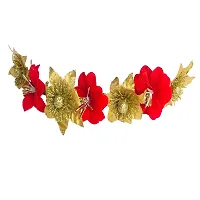 Classic Beautiful Hair Gajra For Girls Hair Accessories For Girls And Women Artificial Gajra Bridal Pack-1 Multicolour-thumb1