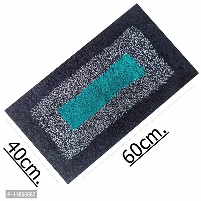 ROUSN Cotton Doormat for Bed Room / Living Room / Out Door - Set of 4 Piece. Size; Width 40 cm X Length 60 cm, Multicolor-thumb3