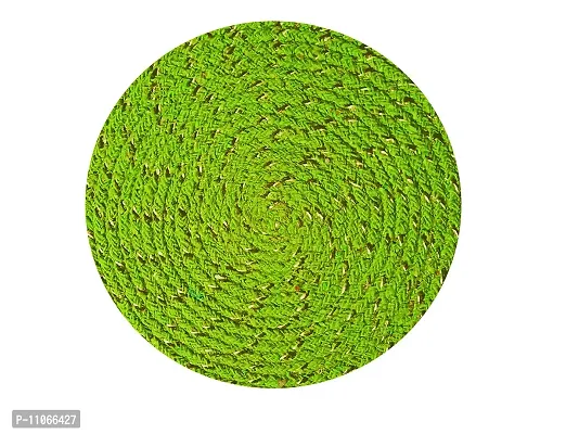 ROUSN Bath Mat/Doormat (Multicolor, Attractive 43X43 CM), Set of 4 Round Shape Cotton Doormat for Outdoor and Indoor Purpose-thumb3