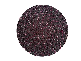 ROUSN Cotton Round Doormat for Bed Room/Living Room/ Out Door/ Kitchen Door Size 43 X 43 CM Round Set of 5 Pieces Multi Colour-thumb4