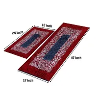 ROUSN Cotton Kitchen Super Soft Mats Runner with Doormat (Red Box Kitchen Mat)-thumb3