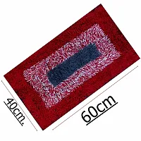 ROUSN Cotton Doormat for Bed Room Living Out Door in Set of 4 Piece. Size; Width 40 cm X Length 60 cm.-thumb3