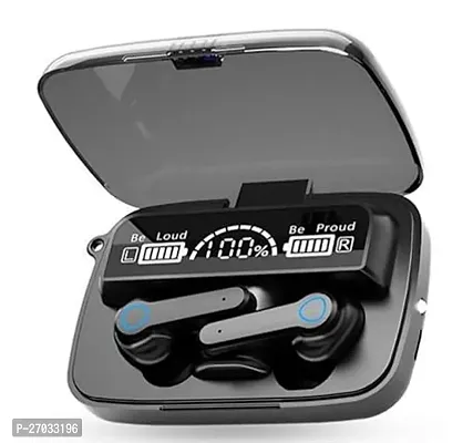 Stylish Newest M19 Led Display 9D Hi-Fi Sound True Wireless Touch 5.1 Bluetooth In Ear Earbuds With Charging Case Black-thumb0
